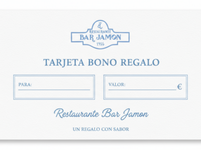 Bono Regalo BAR JAMÓN