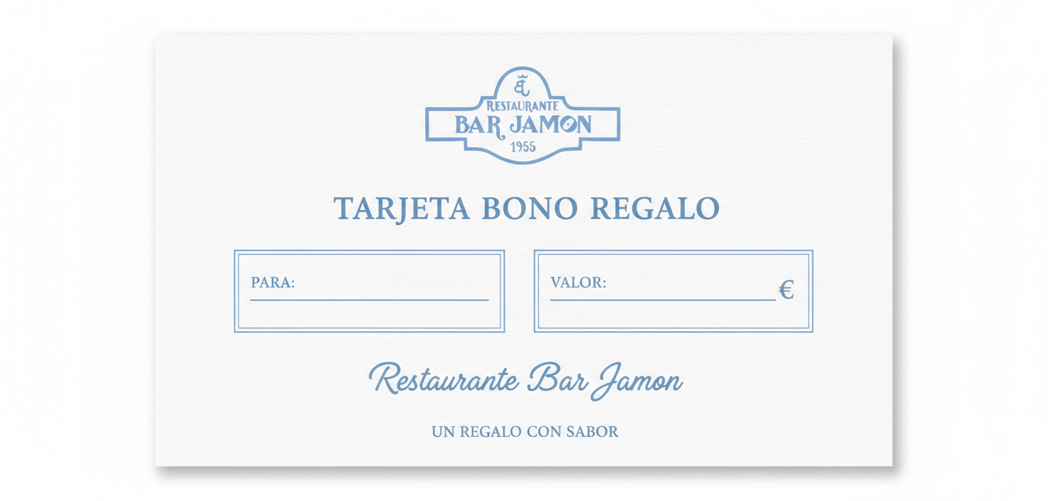 Bono Regalo BAR JAMÓN