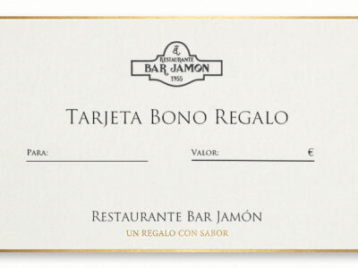 Bono Regalo BAR JAMÓN